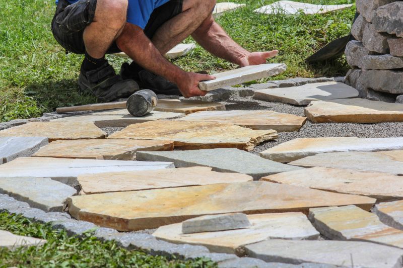 Stone Patio Setup