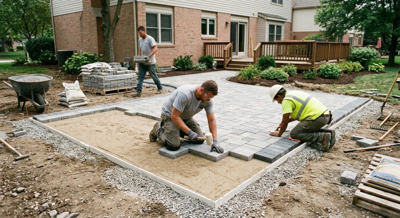 Patio Pavers Installation in Boston, MA